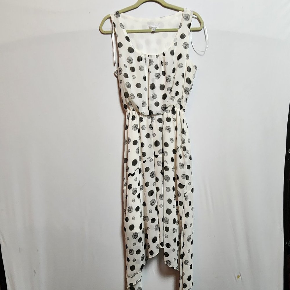 Signature by Robbie Bee | A-line, Polka Dot, Sleeveless Dress | Size: 6